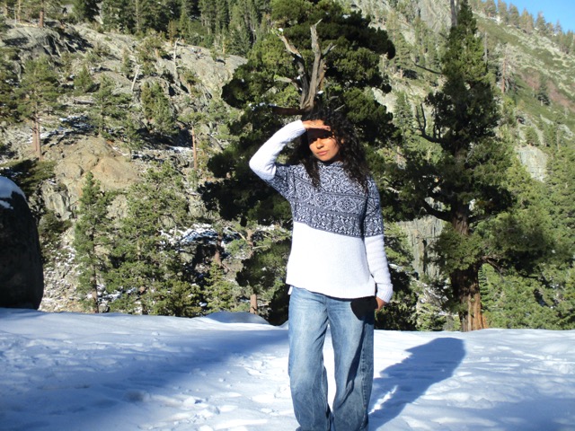 walking on campus at sunset